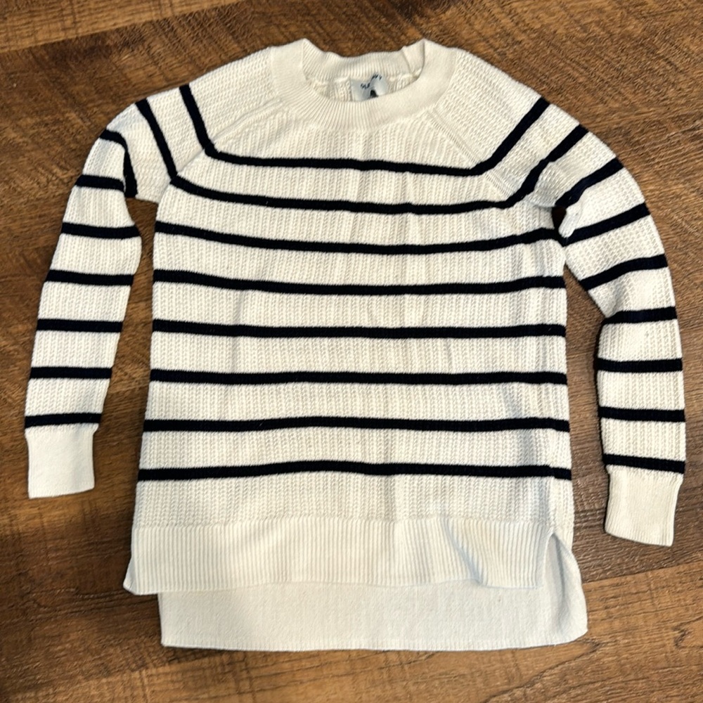 Striped woven sweater